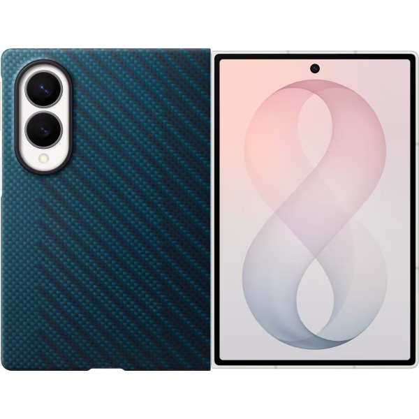 Samsung funda magnética de carbono azul / samsung galaxy z fold8